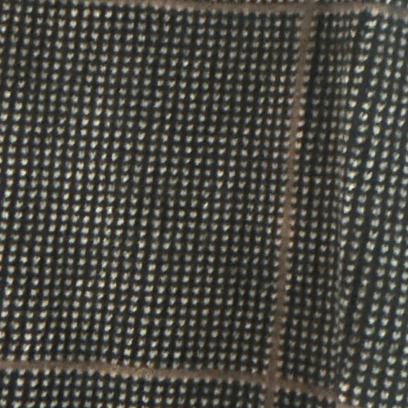 VTG M.E. Sport Men’s Velour LS Polo Pullover Crosshatch Pattern Blk/Brn Size L - Picture 5 of 14